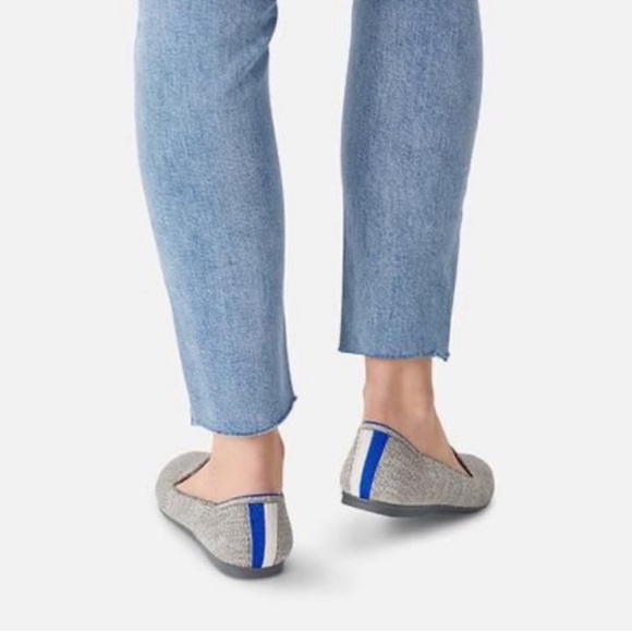 Rothy's_ Gray Loafers with Blue Accents Size 7.5 - Picture 2 of 8
